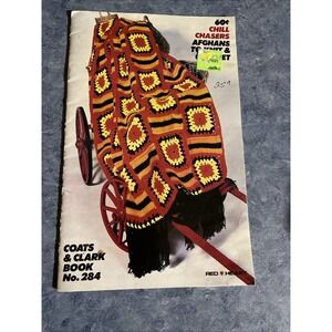 Coats & Clark Book no. 284 Afghans to Knit & Crochet 1980